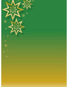 Altın Yıldız Ile Güzel Noel Yeşil Arka Plan Vektör