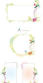 Vector Beautiful Floral Art Page Border Design Frame