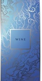 Vector Beautiful Gray Floral Art Wine Brochure Title Page Design