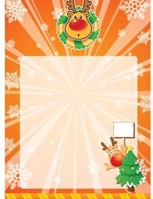 Vektor-schöne Schneeflocke Auf Weihnachtskarte Design