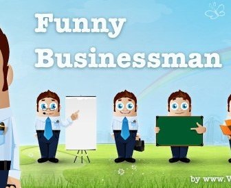 Vector Businessman Characters In 6 Postures