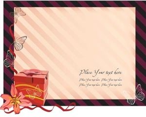 вектор бабочка на поздравительные открытки