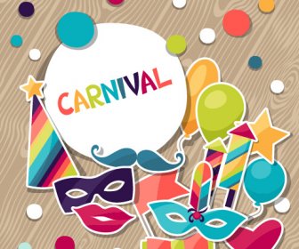 Vektor-Karneval-Ferien-Hintergrund-design