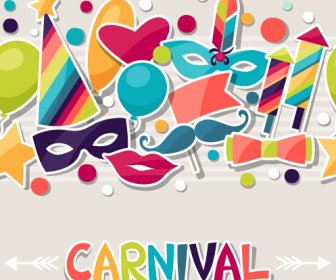 Vektor-Karneval-Ferien-Hintergrund-design