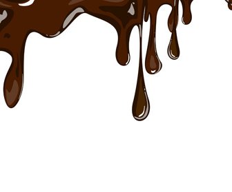 滴のチョコレートのベクトルの背景