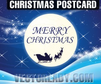 Vector Cartão Postal De Natal