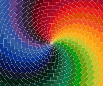 Vector Colorido Mosaico Abstrato