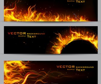 Vector Backgrounds De Fogo