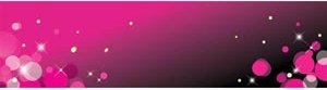 Vector Glossy Circle Pattern On Pink Banner