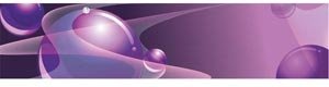 Vector Glossy Purple Globe In Line Pattern Technology Banner