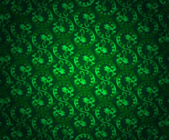 Vector Green Seamless Pattern Background