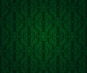Vector Green Seamless Pattern Background