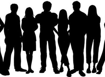 Vector Group Of People Standing Clip Art