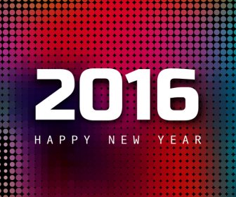 Vector Fondo De Texto De Feliz Año Nuevo 2016