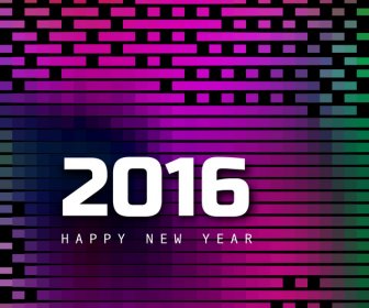Vector Happy New Year 2016 Text Background