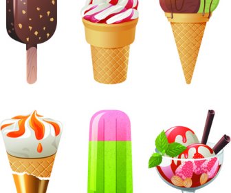Vector Ice Cream Icons Set