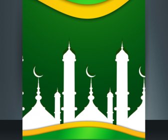 التوضيح النواقل قالب بروشور العربية الإسلامية رمضان كريم نص التصميم