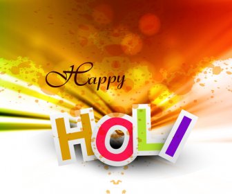 vektor ilustrasi holi bahagia untuk latar belakang warna-warni perayaan festival India