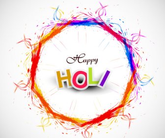 Vector Illustration Happy Holi For Colorful Indian Festival Celebration Background
