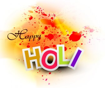 مكافحة ناقلات التوضيح هولي سعيد لخلفية ملونة الاحتفال بالمهرجان الهندي