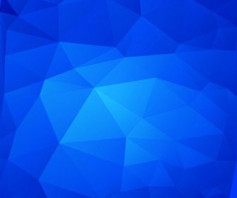 Vector Illustration Of Abstract Triangle Blue Background
