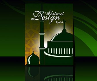 Illustrazione Di Flayer Pagina Design Eid Mubarak E Ramadan Cartolina D'auguri