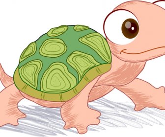 Vector Illustration Of Hand Drawn Turtle