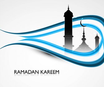 Vector Ilustración De Colorido Diseño De Ramadán Kareem