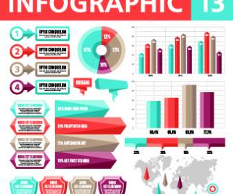 Infografis Dan Grafik Vector Set
