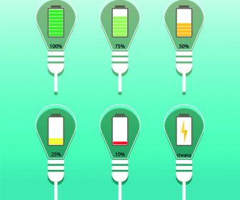 Vektor-Lampe-kreative Idee-Business-template