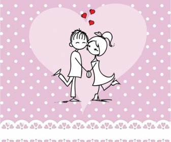 Vector Line Art Painted Valentine Free Cdr Vector
