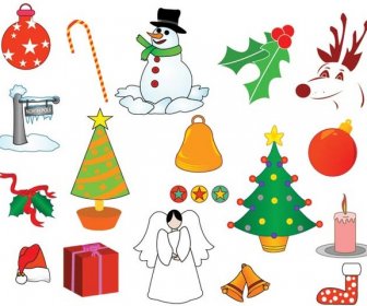 Vector Merry Christmas Design Elements Illustration