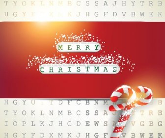 Vector Merry Christmas8 New Year Card Background