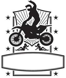 Vector Motorcycle Championship Final Shield Template Design