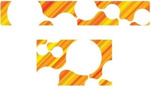 Vector Orange Maze Design Banner