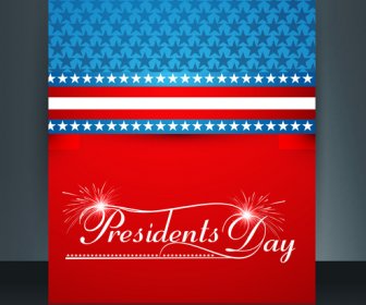 Vector Presidente Dia En Estados Unidos De América, Folleto, Diseño De La Plantilla