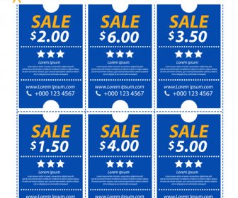 Vector Set Of Coupon Offer Template