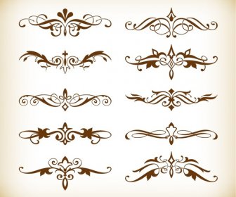 vector set of decorative elements for your design