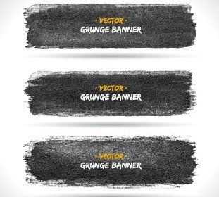 Vektor-Set Von Grunge Banner