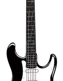 Vector Silhouette Electric Guitar