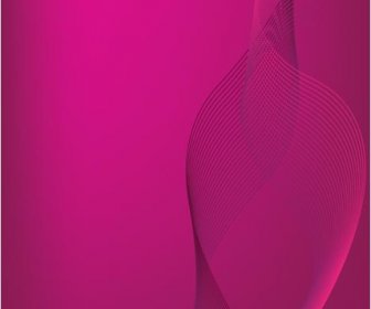 Vector Silky Pink Background With Abstract Lines Template