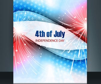 Vector Template Brochure For United States Of America In President Day Reflection Design
