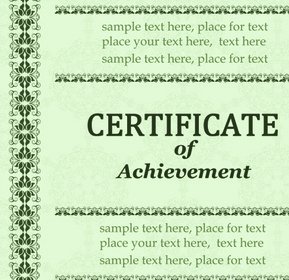 Vector Templates Of Certificates Design Set