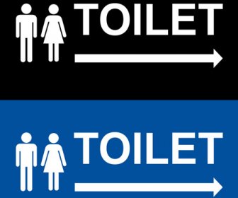 Vector Diseño De Hombre Y Mujer De Signo WC