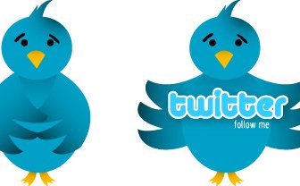Vektor-Twitter-Symbol-Vogel