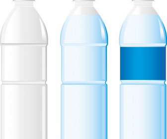 Vektor Wasserflasche Vorlage