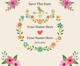 Vector Wedding Invitation