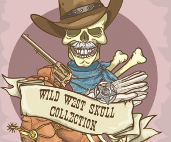 Vector Wild West Vintage Labels