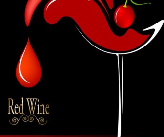 Vector Wine Background Creative Design Set