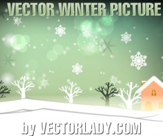 Vektor-Winterbild